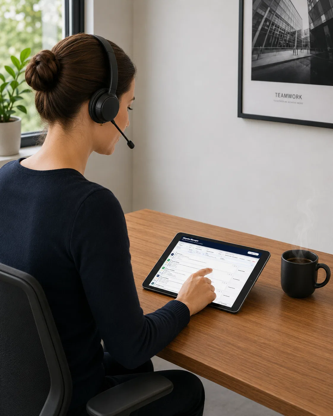Warmer Arbeitsplatz mit passend ausgewählter IT-Ausstattung