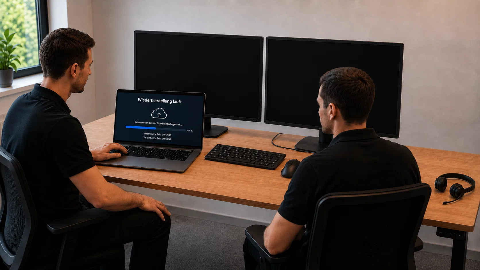 IT-Systemübersicht für laufende Betreuung und Datensicherung.